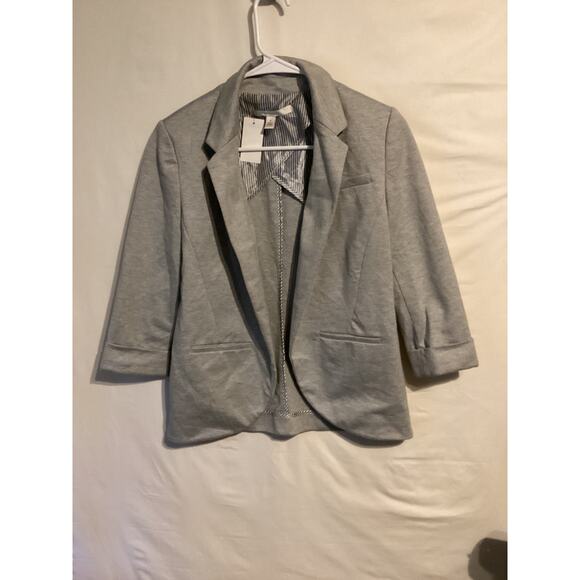 2166 Lauren Conrad Womens Gray Blazer Heather Gray Size 4 - Picture 1 of 2